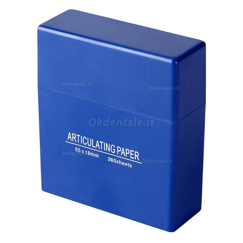 Confezione da 300 strisce di carta articolare dentale, 55 &times; 18 mm